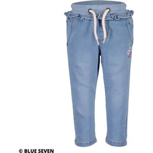Blue Seven - meisjes jeans met ruches - blauw