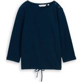 Tom Tailor - Shirt - Sky captain blue - Lange Mouwen - Met Knopen op de Schouder