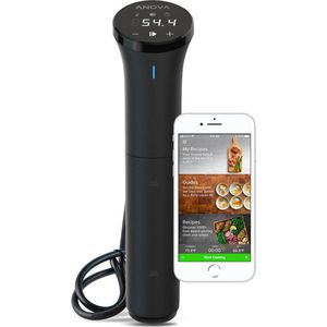 Anova Precision® Nano 3.0 Wi-Fi Sous-Vide Stick -Geavanceerde Dual-band WiFi - Ergonomisch Compact Design - Nauwkeurige Temperatuurregeling ±0,1 °C - Gebruiksvriendelijk Touchscreen - Eenvoudige Opslag