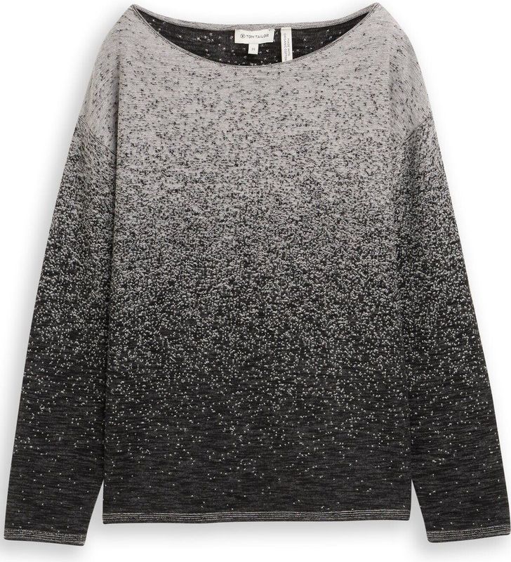 Tom Tailor Losvallende gebreide trui met kleurverloop