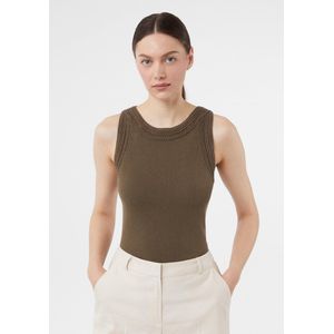 COMMA Gebreide top  ombergrijs