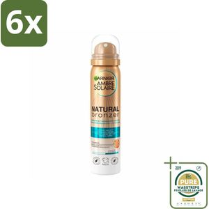 Garnier - Ambre Solaire - Body Mist - Natural Bronzer - 150 ml - Voordeelverpakking - 6 stuks - Body mist - Natuurlijke bruining