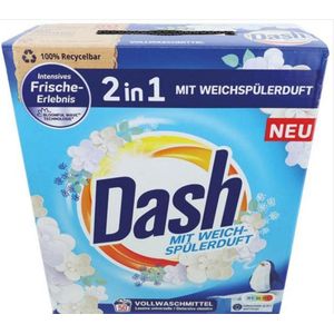 Dash 2in1 Wasmiddel & wasverzachter - Waspoeder - Frisheis - 50wb/3kg