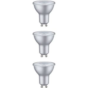 Set Standaard 230 V LED-reflector GU10 Set van 3 3x460lm 3x7W 2700K dimbaar Chroom mat