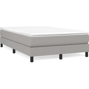 vidaXL-Boxspring-met-matras-stof-lichtgrijs-120x200-cm