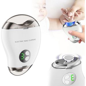 Gsedaox-Nagelvijl-Elektrische Nagelknipper-Trimmen en Vijlen in één-3 Stand-verstelbare snelheden-Voor alle leeftijden-wit