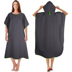Badponcho voor dames en heren - Microvezel Surf Poncho - Badhanddoek en Omkleedhulp