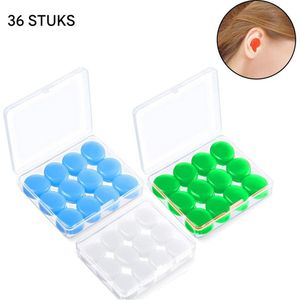 Oordoppen - Herbruikbare Siliconen - Geluiddempende en Waterdichte Oordopjes - 3 Paar