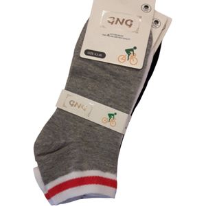 Sneakersokken - 6 paar - 95% dun katoen - Mix van kleuren - Maat 35/38