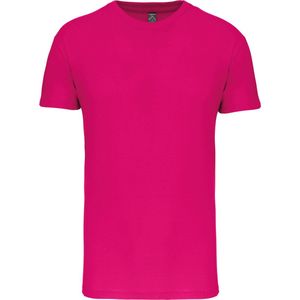 Fuchsia T-shirt met ronde hals merk Kariban maat M