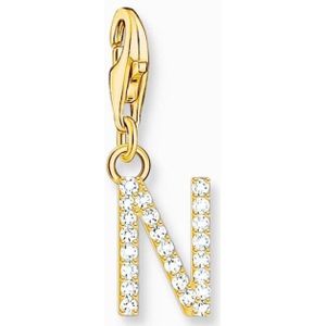 Thomas Sabo - 1977-414-14 - Charm - Dames - 925er Zilver - Geel Verguld - Letter N
