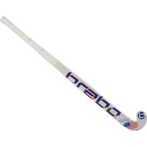 Brabo Flag USA - Zaalhockeystick - Kinderen - 33 Inch - Hout - - wit/blauw/rood