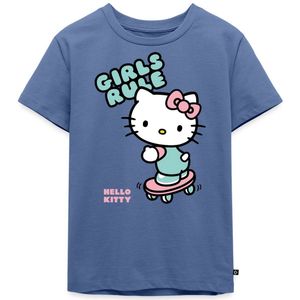 Hello Kitty Op Een Skateboard Met Girls Rules Premium T Shirt Kinderen