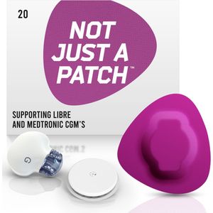 Not Just A Patch - Purple Patch - Sensor patches pleister | Freestyle Libre | Medtronic Guardian | Dexcom – 20 pack – S (maat)