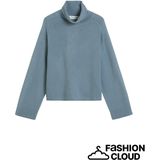 Marc O'Polo - Trui - Duifblauw - Oversized - Lange Mouw