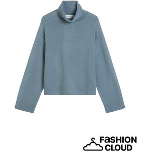 Marc O'Polo - Trui - Duifblauw - Oversized - Lange Mouw