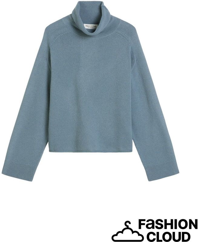 Marc O'Polo - Trui - Duifblauw - Oversized - Lange Mouw