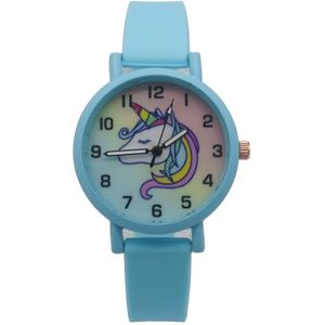 Horloge voor Kinderen - Eenhoorn - Kast 34 mm - Blauw