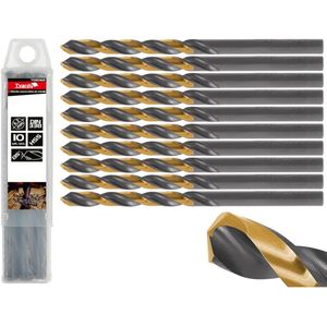 Tvardy Metaalboor - HSS 4341 - TiN Coating - 6,20 mm - Zwart & Goud