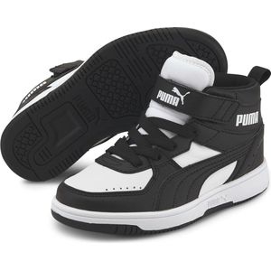 PUMA Rebound JOY AC PS Unisex Sneakers - Puma Black-Puma Black-Puma White - Maat 30
