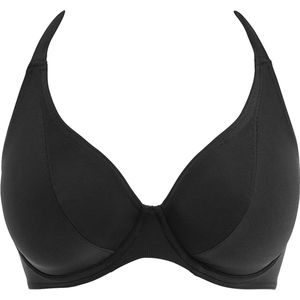 Freya Jewel Cove Halter Bikinitop Effen Zwart Maat 65G