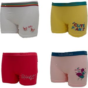 Embrator meisjes Boxershorts 4-stuks mix maat 116/122
