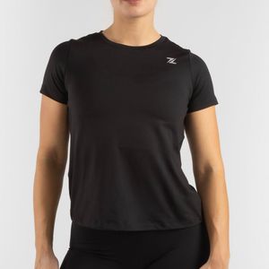 ZEUZ Sport T-Shirt Vrouw - Sportkleding - Fitnesskleding - Dames Kleding voor Fitness, CrossFit & Gym - Zwart - Maat XS