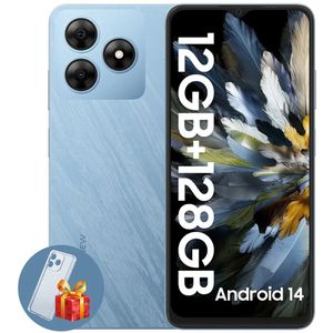 Blackview WAVE 8 - Smartphone - 128GB - 6.56 inch - 4G Dual SIM - 5000mAh - 6.56 inch - Android 14 - 90Hz - GPS - Blauw