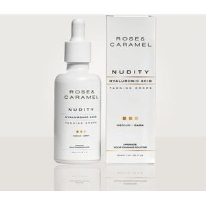 Rose & Caramel Nudity - Zelfbruiner - Drops met Hyaluron - Medium - Dark - 50 ml