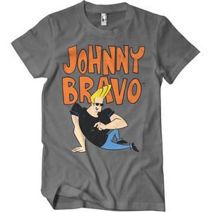 Johnny Bravo – T-Shirt Dark Grey maat M