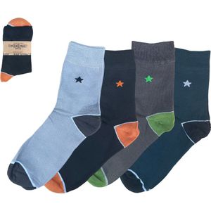 green-goose® Bamboe Herensokken | Maat 43-45 | 4 Paar | Stippen | 85% Bamboe | Zacht, Ademend en Hypoallergeen