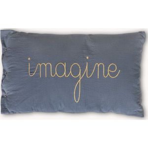 Atmosphera Kids Lili Imagine kussen - 50x30cm - Blauw