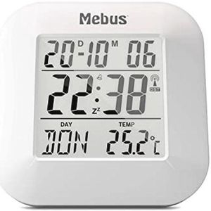 Digitale Draadloze Wekker met Thermometer, Datumweergave en Verlichting - Snooze-Functie