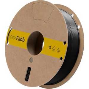 colorFabb Petg Economy Zwart 2.85 / 4500 - 2,85 mm - 4500 gr - Uitstekende waarde per kilo - Grote spoelopties - Verkrijgbaar in veel kleuren