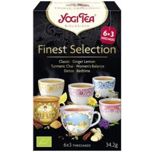 6x Yogi tea Finest Selection Biologisch 18 stuks