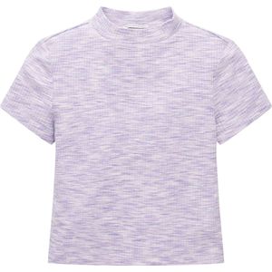 TOM TAILOR cropped rib t-shirt Meisjes T-shirt - Maat 128