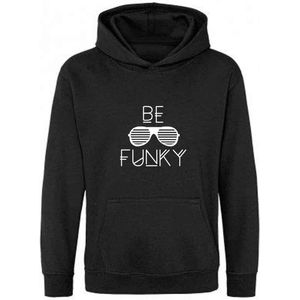 Be Friends Hoodie - Be Funky - Kinderen - Zwart - Maat 1-2 jaar