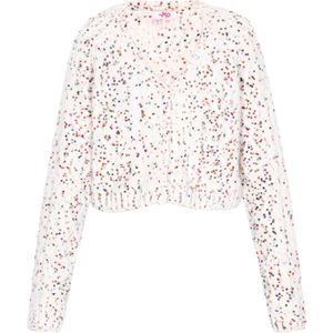 MYMO - Gebreid Vest - Blauw - Rood - Offwhite