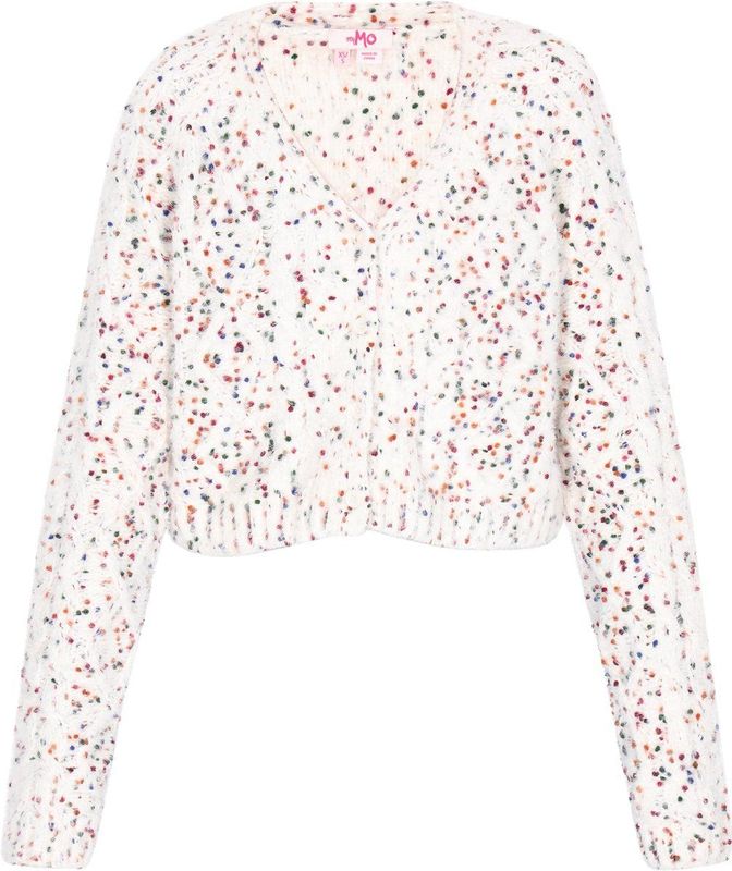 MYMO - Gebreid Vest - Blauw - Rood - Offwhite