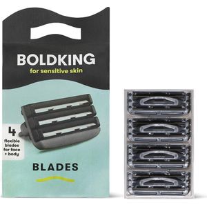 Scheermesjes voor Gevoelige Huid - 4 Razor Blades voor Mannen en Vrouwen - Comfortabel en Duurzaam
