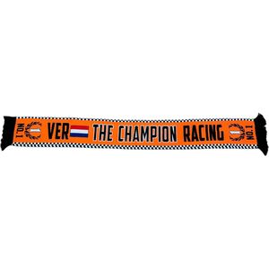 Sjaal oranje VER The Champion Racing no1 met Nederlandse vlag en krans | race supporter fan sjaal | Grand Prix circuit Zandvoort | Formule 1 fan | Max Verstappen  Red Bull racing supporter  wereldkampioen