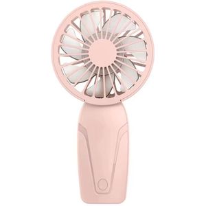 Mini Handventilator K-6 - Draagbare + Usb-Oplaadbare Fan - Lichtgewicht, Klein maar Krachtige Handheld - Voor de Ultieme Verkoeling - Kleur: Roze