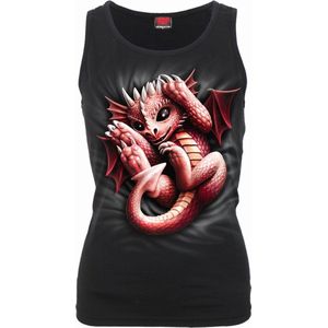 Spiral Whelp Dames Top - zwart - XL