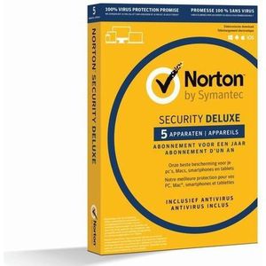 NortonLifeLock Norton Security Deluxe Antivirusbeveiliging Duits, Nederlands, Frans 1 licentie(s) 1 jaar