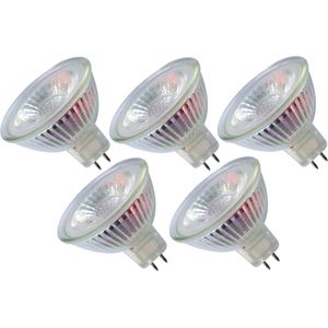 Trango - Set van 5 LED-lampen - MR16 - 3000K Warm Wit - Vervanging Halogeenlampen