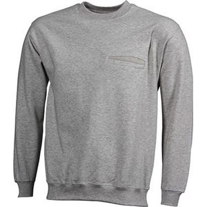 James and Nicholson Heren Ronde Zak Sweatshirt (Asgrijs)