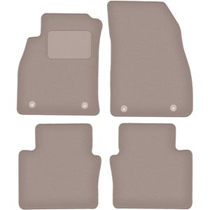 Beige veloursmatten voor: Saab 9-5 II NG sedan, stationwagen, liftback, hatchback (2010-2012)