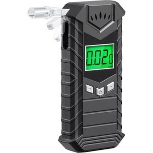 Detepo Digitale Alcoholtester - Geschikt voor Frankrijk - Alcoholmeter - Oplaadbaar met USB - Blaastest Alcohol Meter - Ademtest om je Alcoholpromillage mee te Testen - Met Extra Mondstukjes