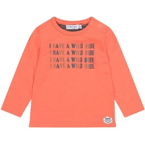 Dirkje-Boys T-shirt ls-Bright orange