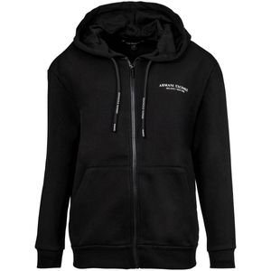ARMANI EXCHANGE - Sweatvest - Zwart - Capuchon - Lange Mouw